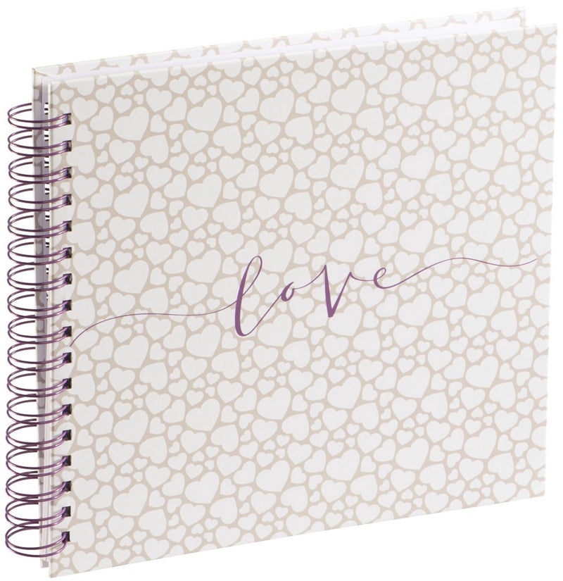 Album a spirale Hama romance, 28x24 cm, 40 pagine bianche