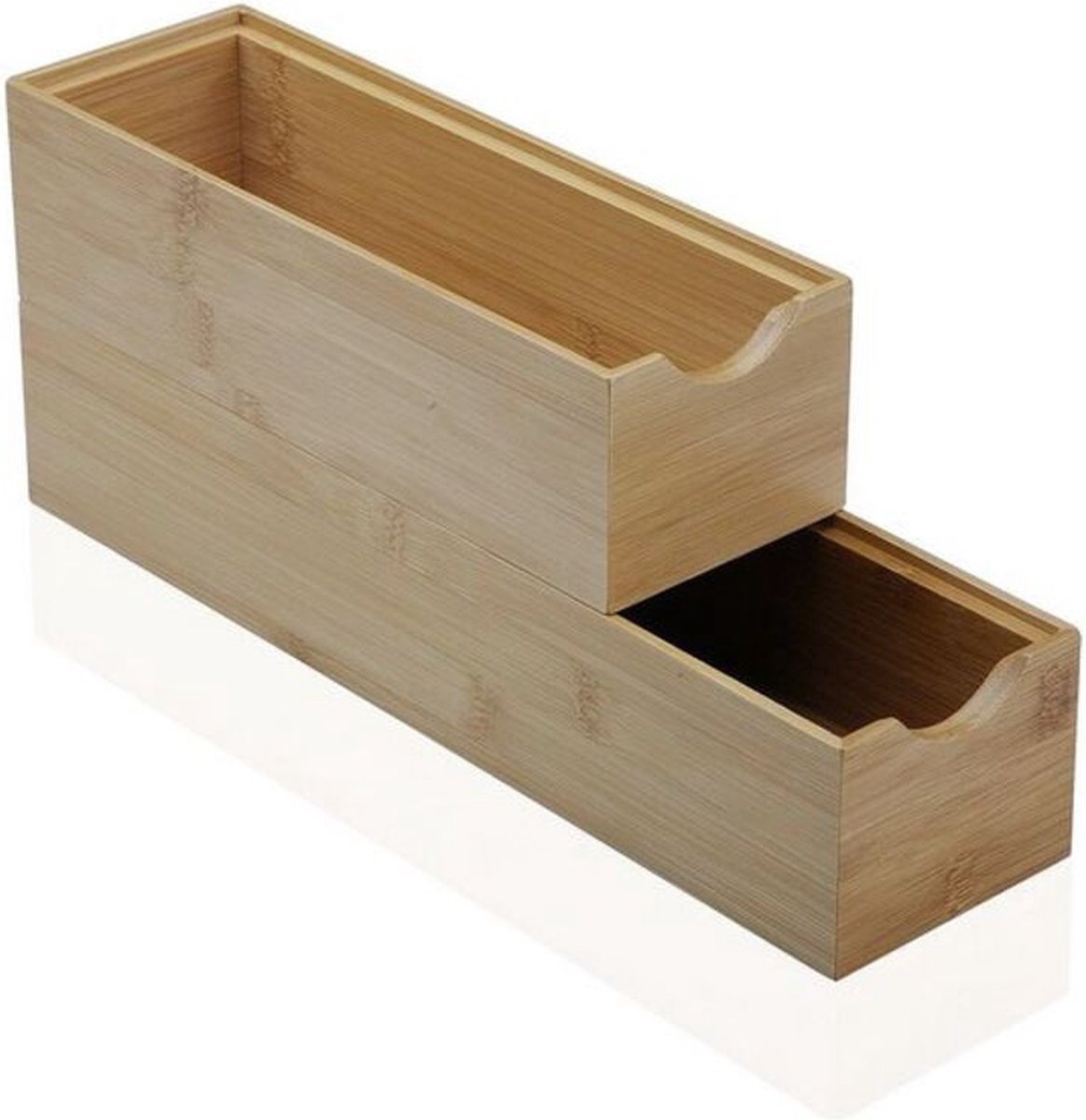 Versa multi-functionele kist bamboe (7,8 x 6,4 x 23 cm)