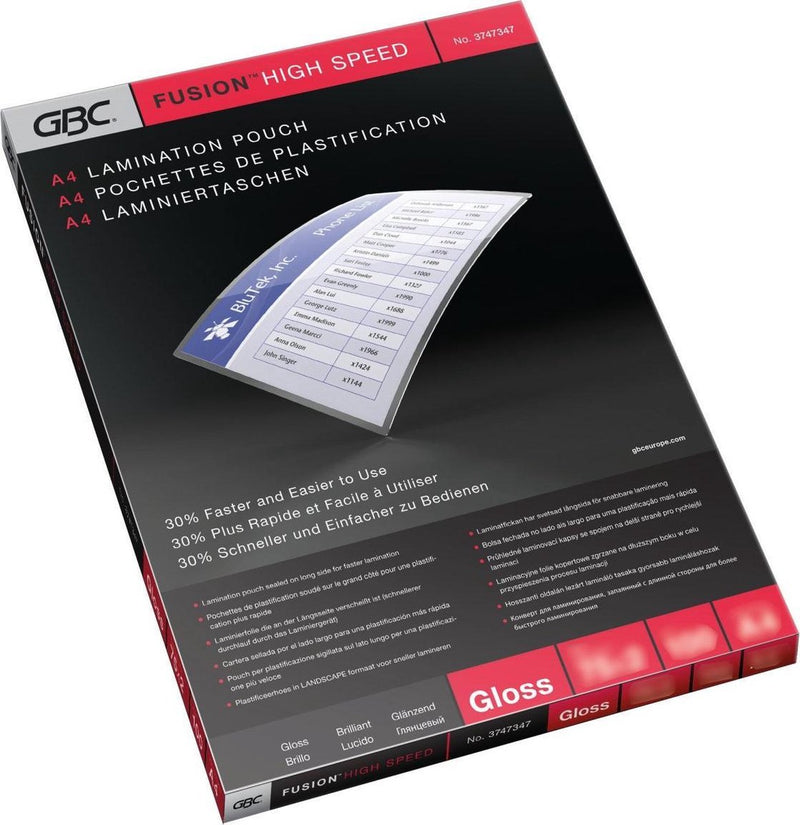 Buste per plastificazione Gbc a4 - alta velocità - 150 micron - 100 pezzi