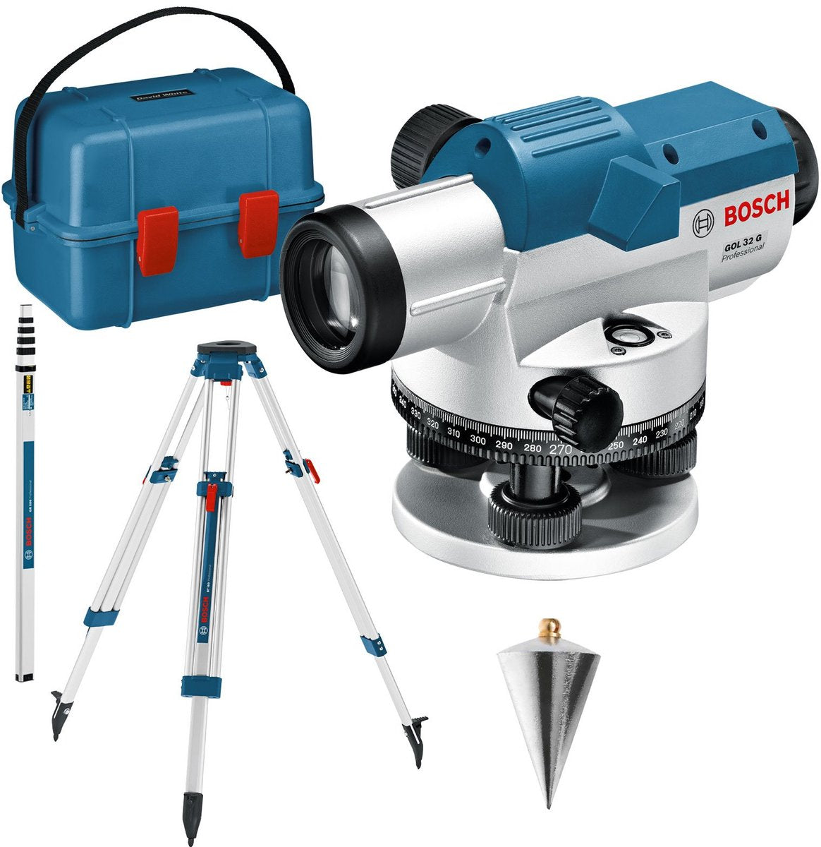 Nivelador óptico Bosch gol 32 g + trípode de construcción bt160 + con...