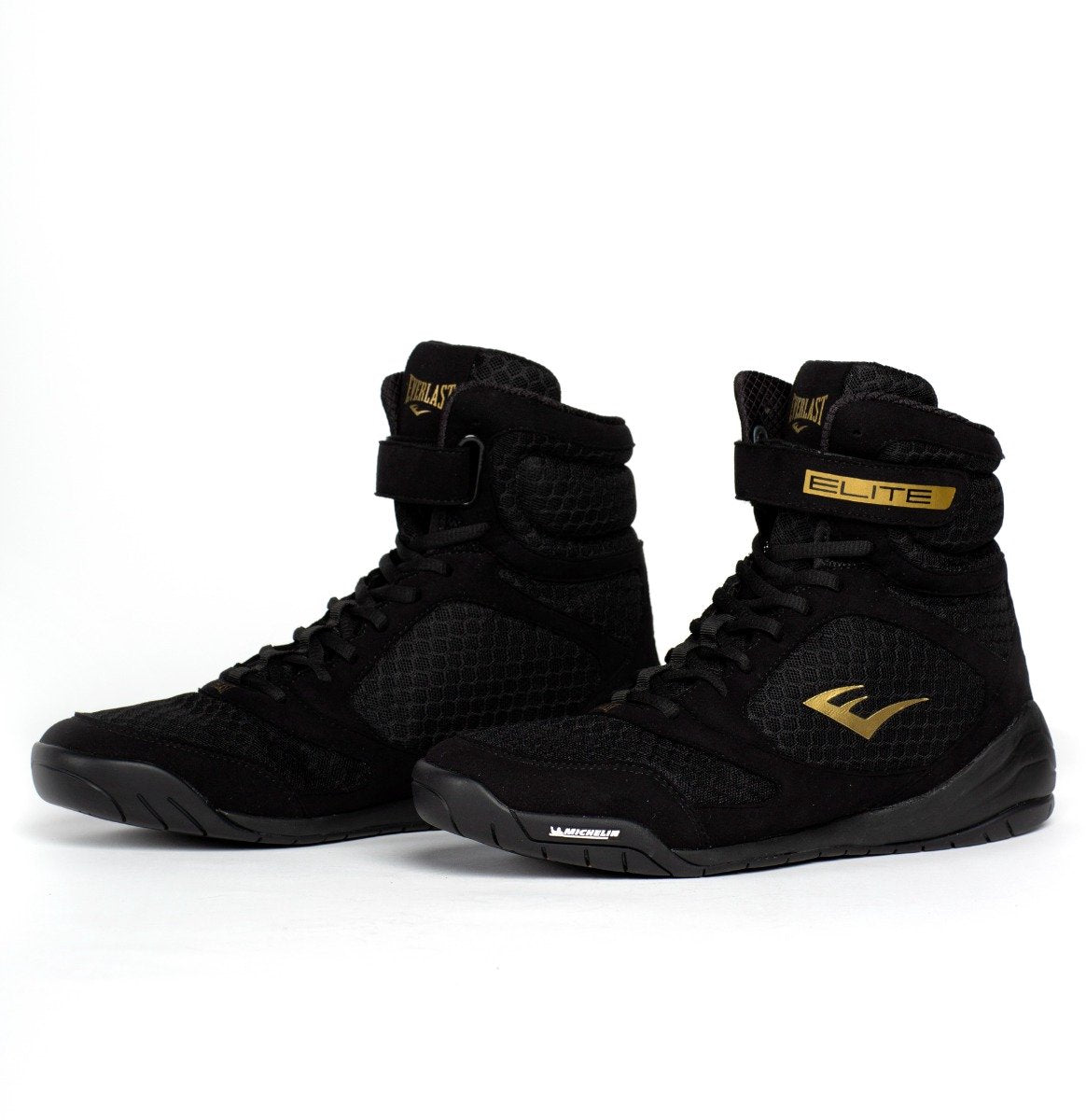 Everlast elite 2 - scarpe da boxe - alte - nero oro (disponibili in diverse misure)
