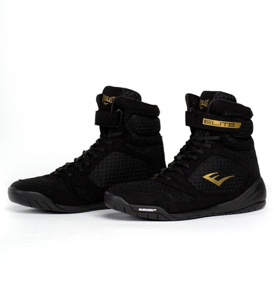 Everlast elite 2 - boksschoenen - high-top - zwart goud (beschikbaar in verschillende maten)