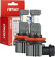 Amio led h8 h9 h11 koplampen mistlampen hybrid series wit 6000k - 5600lm canbus 60w