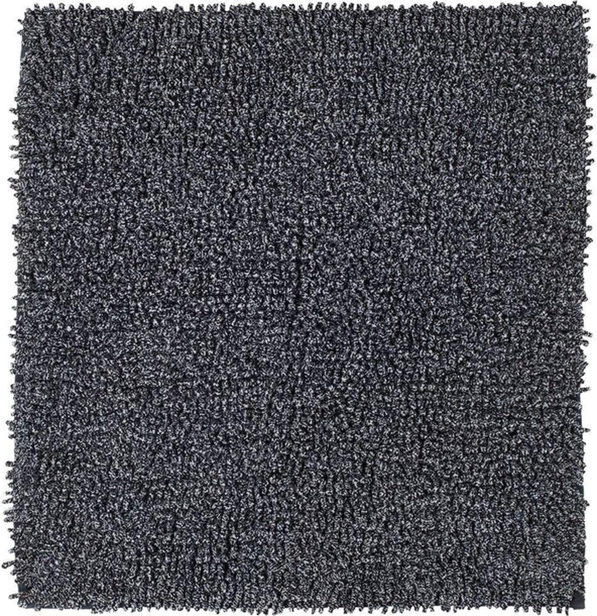 Tappetino da bagno misto sealskin 60x60 cm - cotone - nero