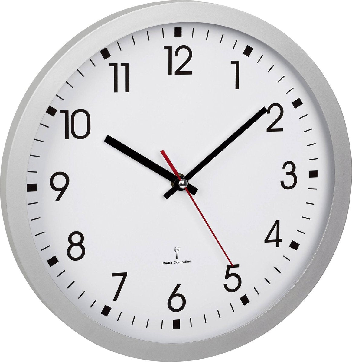 Tfa dostmann 60.3522.02 orologio da parete radiocontrollato 30 cm x 43 mm argento