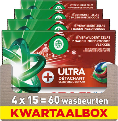 Ariel 4in1 detergent pods + ultra stain remover - 4 x 15 washes