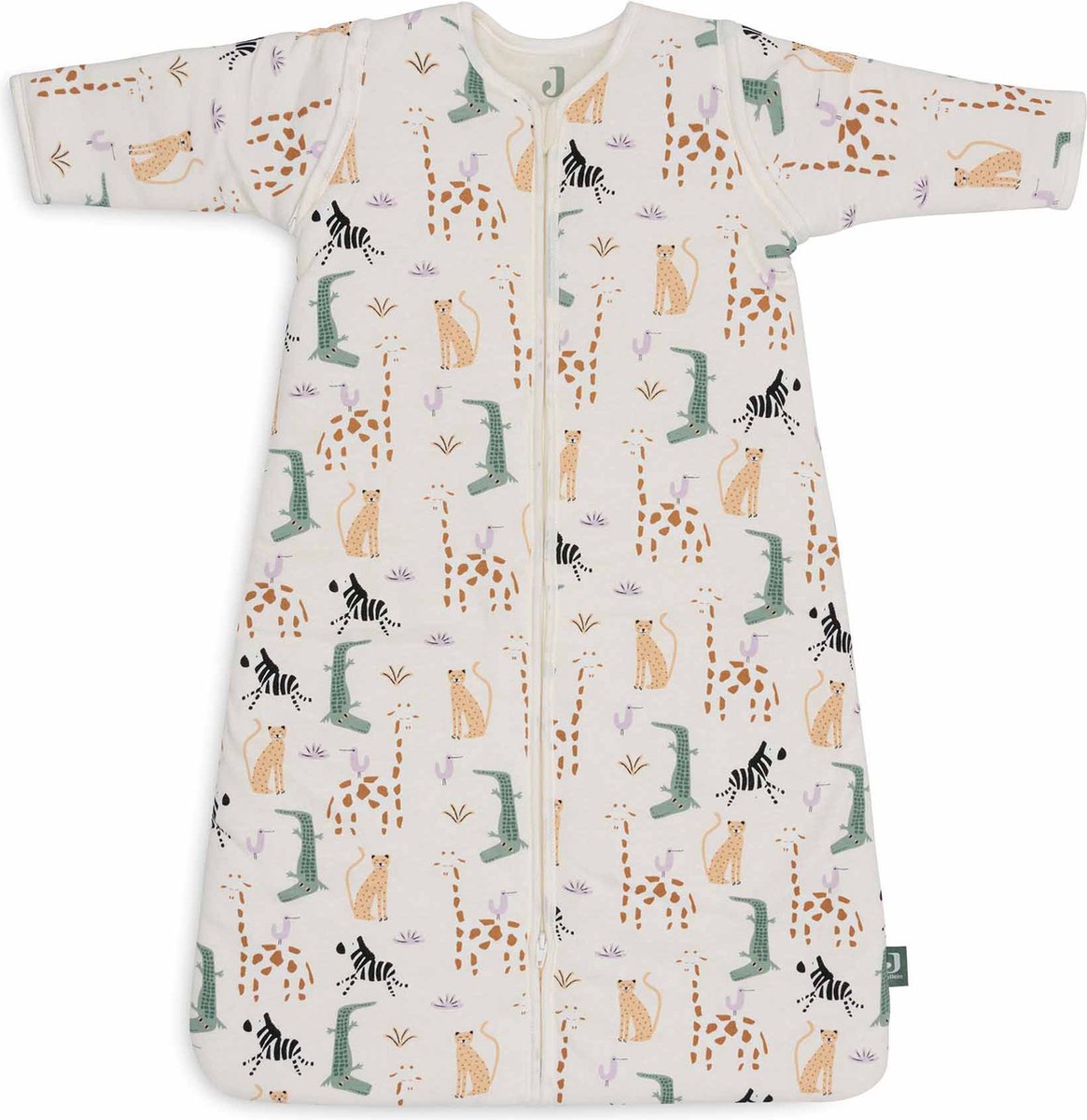 Jollein saco de dormir para bebé invierno con manga desmontable 90cm - Jungle Jambo - saco de dormir de invierno