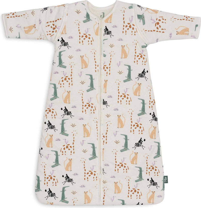 Jollein sacco nanna invernale con manica staccabile da 90 cm - Jungle Jambo - sacco nanna invernale