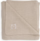 Coperta per lettino Jollein 100x150 cm - maglia basic - nocciola