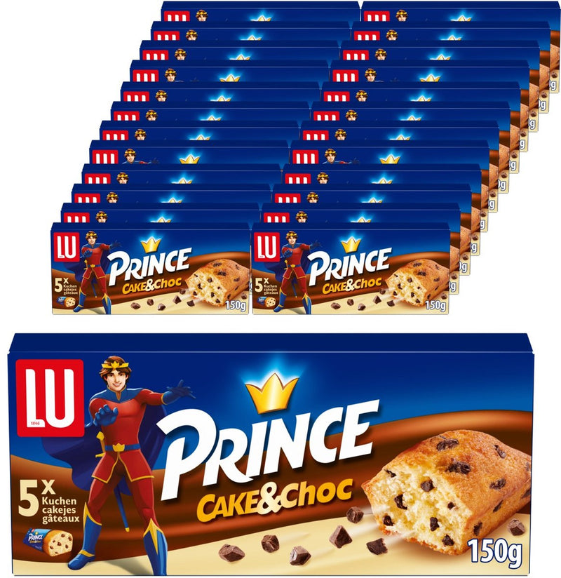 Lu prince cake choc 16 x 150 g (5 x 30 g) - galletas - galleta para llevar - café - té - trabajo - caldo