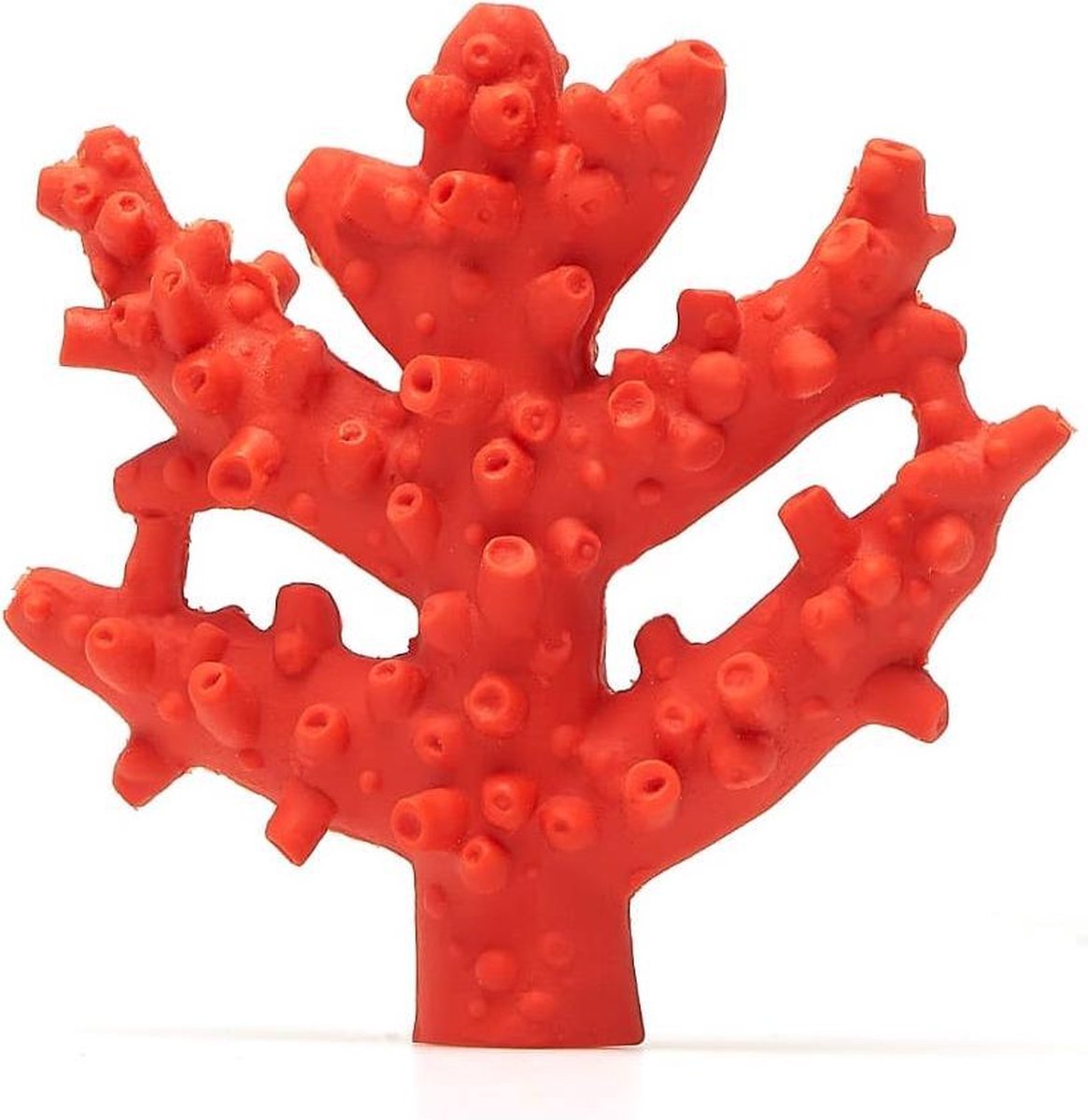 Lanco toys lanco rubberen bijtspeeltje - koraal - rood