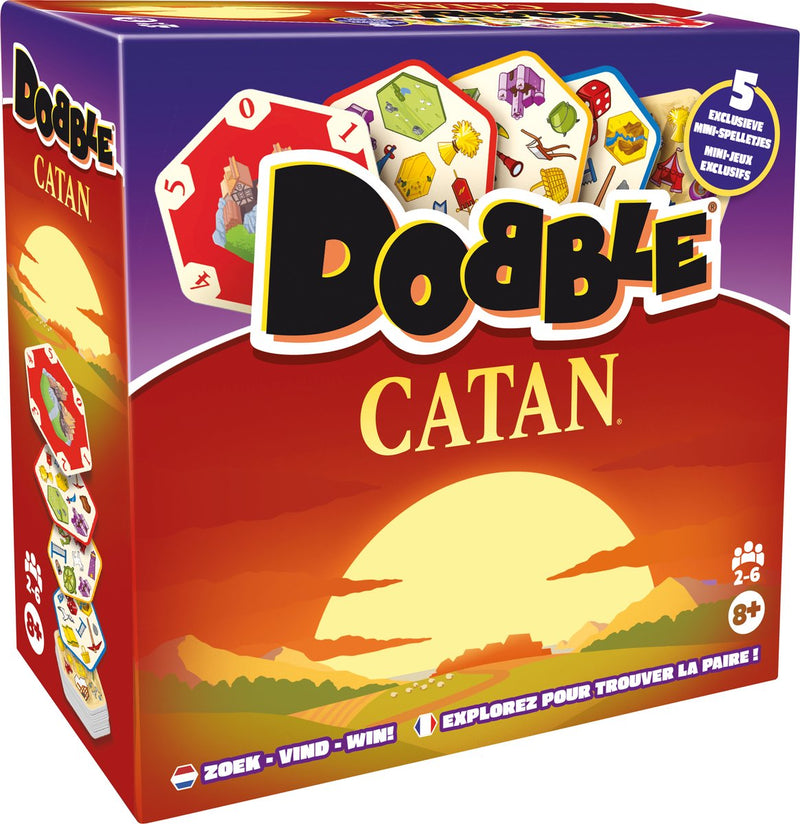 Gioco di carte Asmodee Dobble Catan - gioco per famiglie - strategia - offerta.