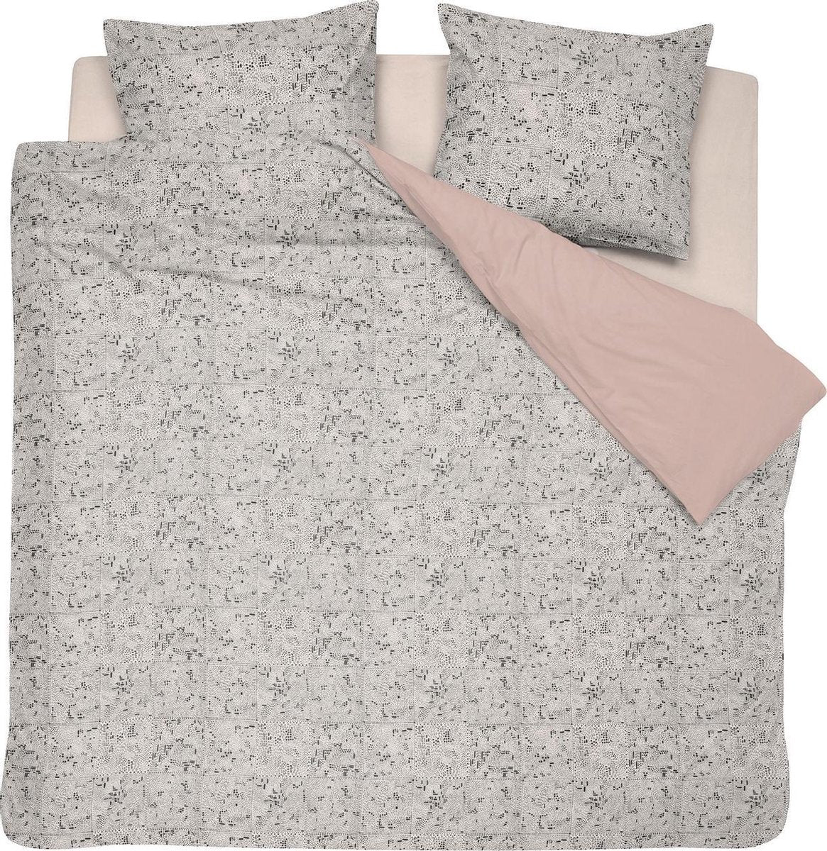 Set copripiumino Damai cotone biologico 240x200 cm 220 swift panna + 2 federe 60x70