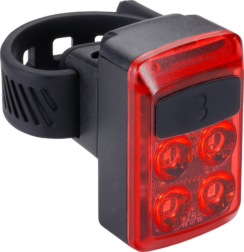 Luce posteriore per scivolo da ciclismo Bbb - illuminazione per bicicletta Luce posteriore ricaricabile USB - 50 lumen - luce per bicicletta impermeabile - batteria a lunga durata - BLS-236