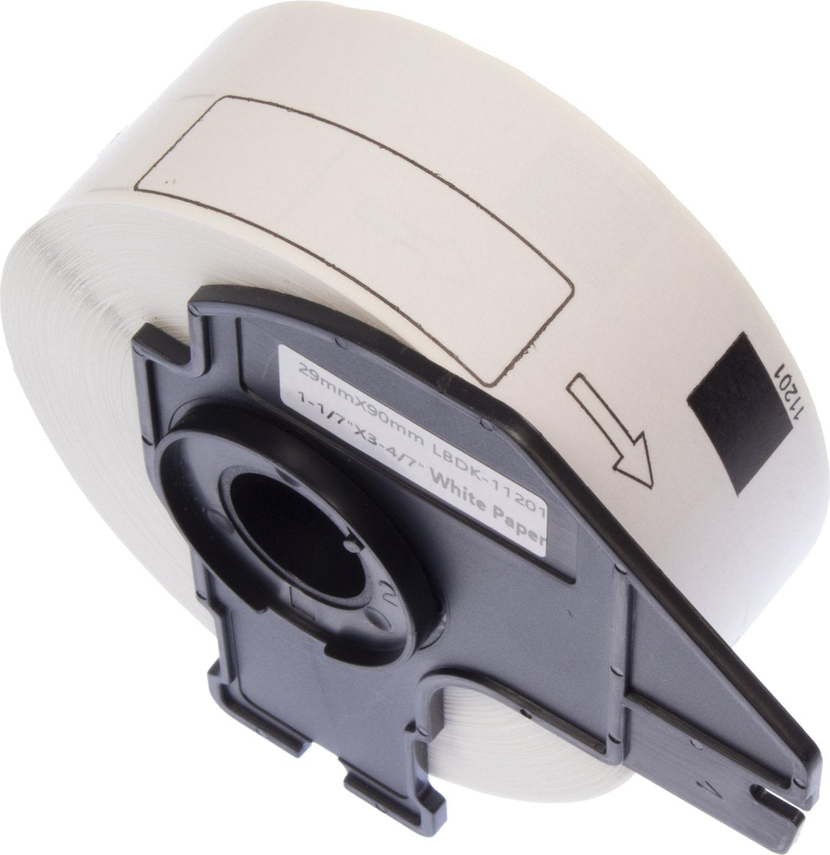 Etichette Kangaro su rotolo - compatibile brother dk-11201 - bianco e nero - 29x90mm - 1 rotolo da 400 etichette - k-dk11201