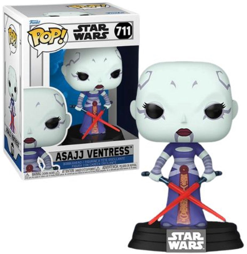 Funko star wars asajj ventress vinylfiguur 711 unisex pop! - neutraal - standard