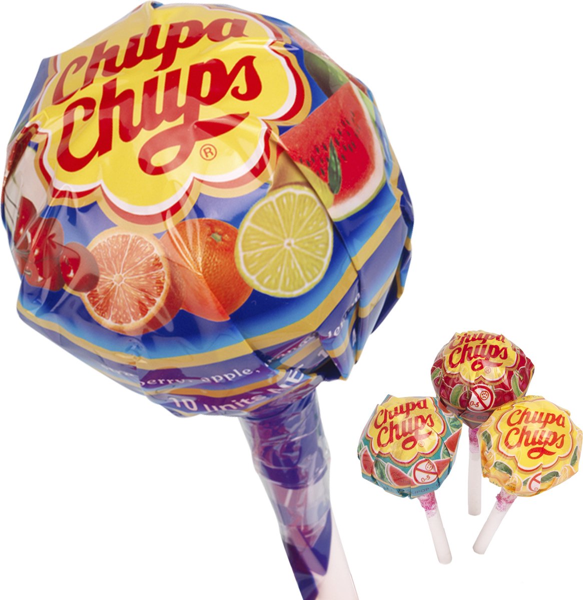 Chupa chups mini megachups - snoep - 1x10stuks