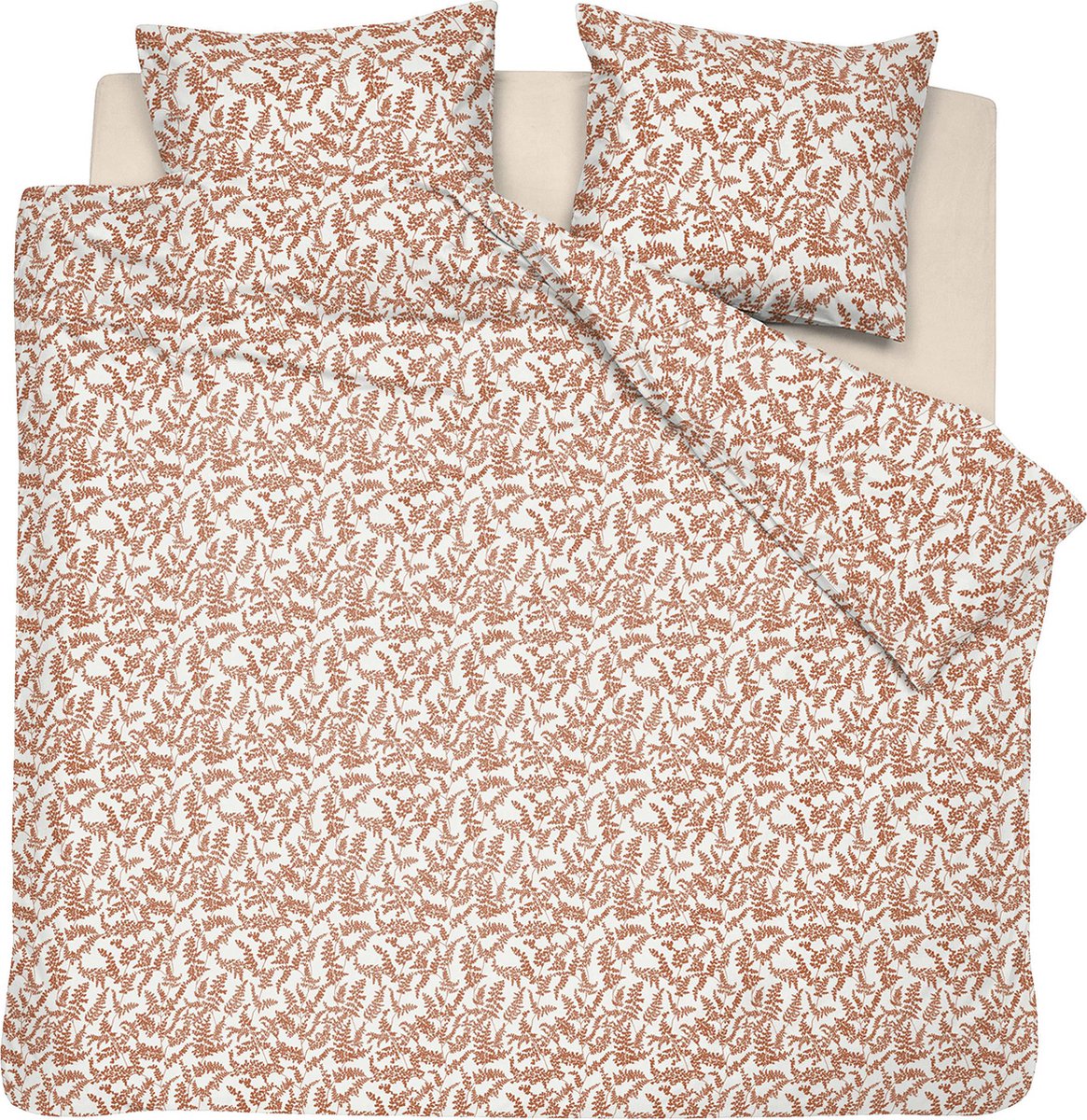 Cenicienta lotta - funda nórdica - algodón - 240x200 220 cm - terra + 2 fundas de almohada 60x70