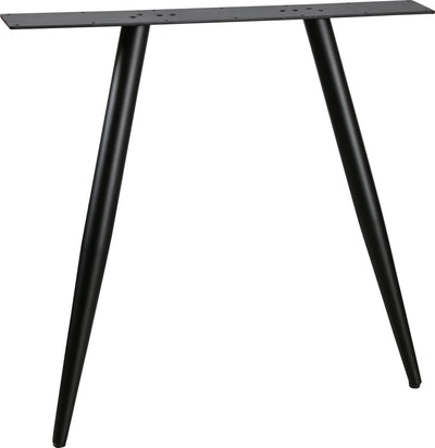 Woood tablo 2-standen poot conisch 1 stuks - metaal - zwart - 72x79x10
