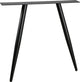 Woood tablo 2-standen poot conisch 1 stuks - metaal - zwart - 72x79x10