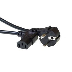 Cavo alimentazione act ak5018 cee7 7 maschio angolato - c13 2 m nero