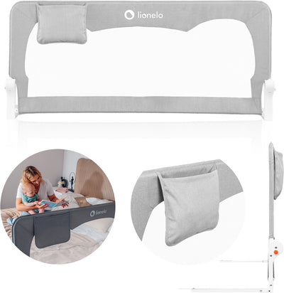 Lionelo hanna – bedhekje 150x66 cm – 180° opklapbaar – aluminium frame – securebelt standsafe – tot 27 kg – luchtig net – voor matrassen tot 45 cm – sgs-gecertificeerd – reisvriendelijk – eenvoudige montage