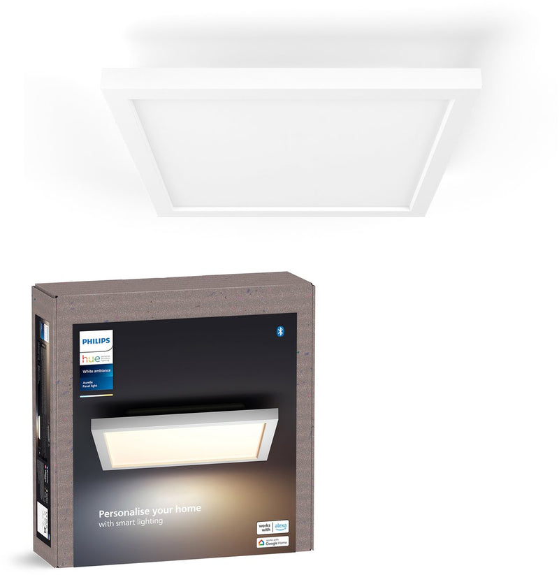 Lampada da pannello Philips Hue Aurelle – luce bianca da calda a fredda – bianca – quadrata piccola