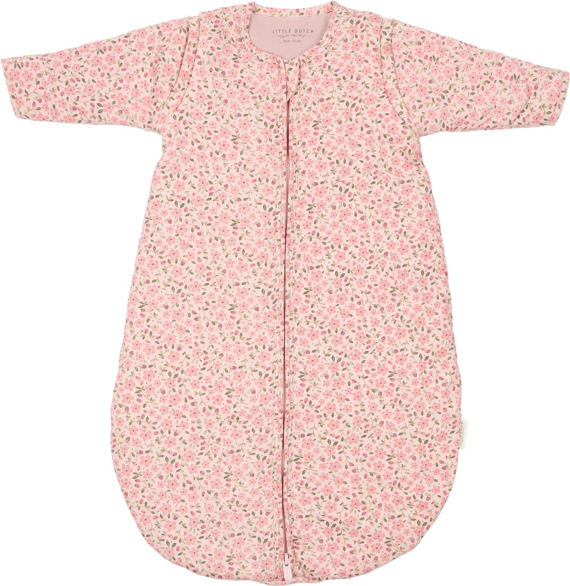 Saco de dormir Little Dutch invierno 90 cm - rosa - tamaño 90 cm - jardín de hadas - hada floral