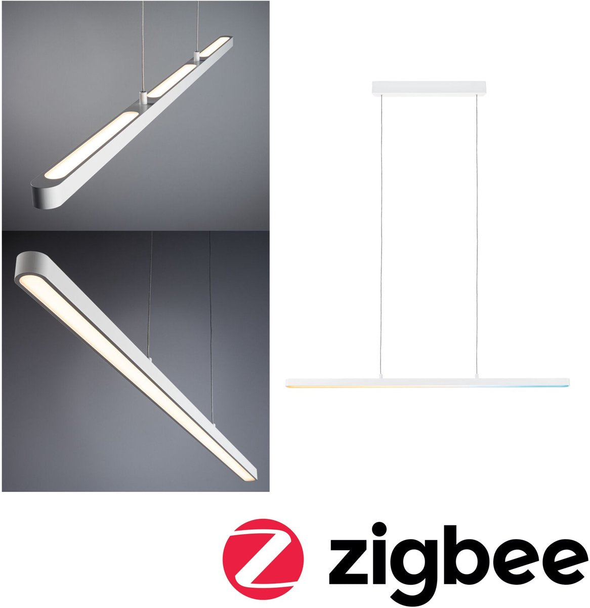 Paulmann led-hanglamp smart home zigbee 3.0 lento tunable white 2100lm 41,5w wit mat dimbaar