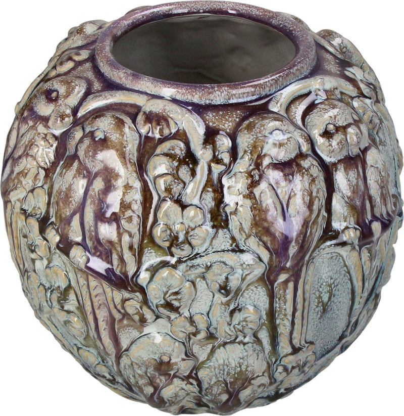 Vaso collezione Hd uccelli terracotta 22x22x19,5cm