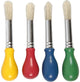 Cepillos para niños de Creativ Company, L: 11.5 cm, D 13 mm, B: 11 mm, redondo, 4 piezas 1 caja