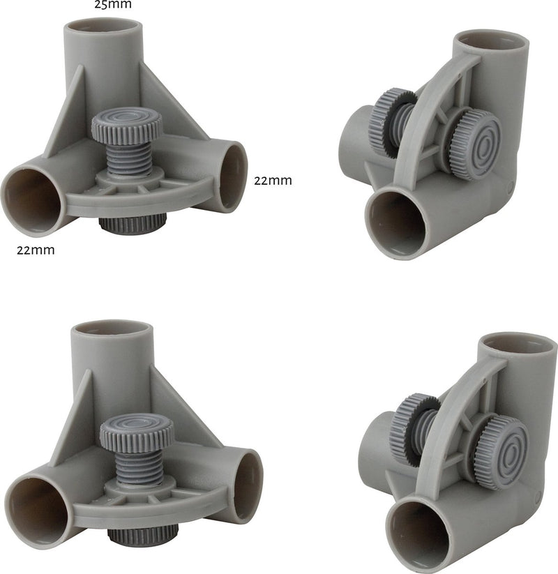 Esquinas Eurotrail caja enchufable 25 22 mm 4ud