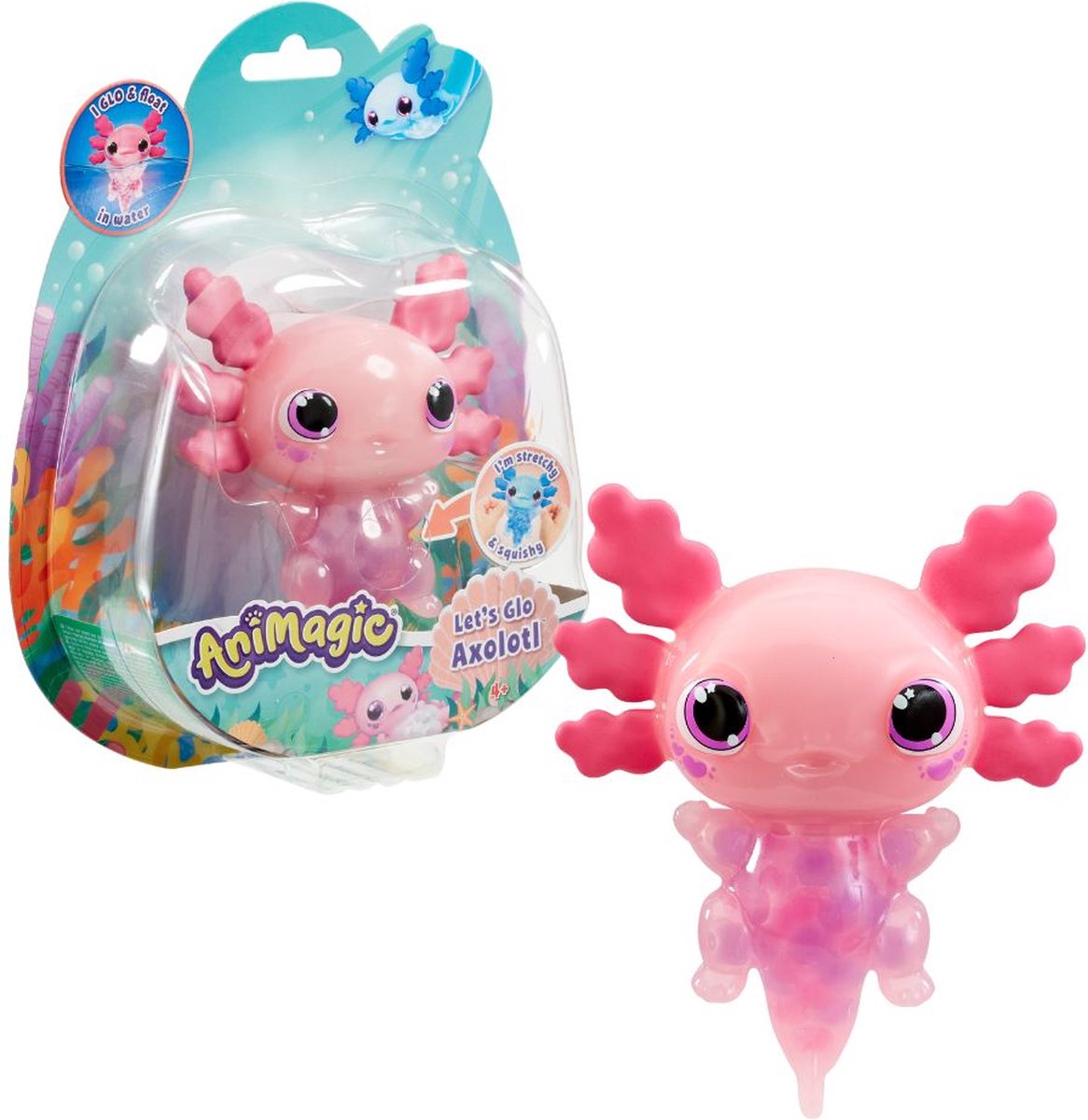 Axolotl animagico Goliath - rosa