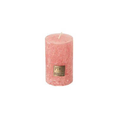 Candela a colonna Ptmd rustica rosa 8 cm