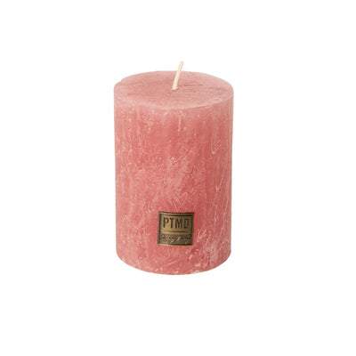 Candela a colonna Ptmd rustica rosa 10 cm