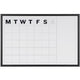 Maandplanner bi office wit zwarte frame
