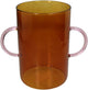 Hd collection vaas glas amber 24,5x15x23cm
