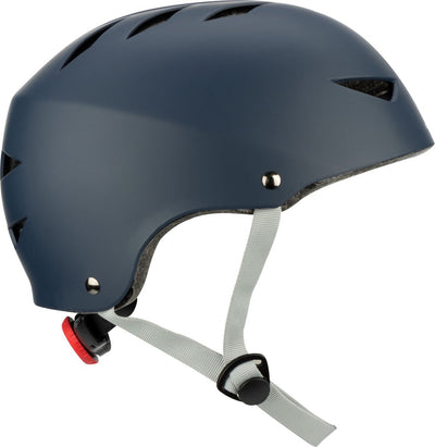 Casco da skate Nijdam regolabile - striscia blu - taglia M - blu grigio