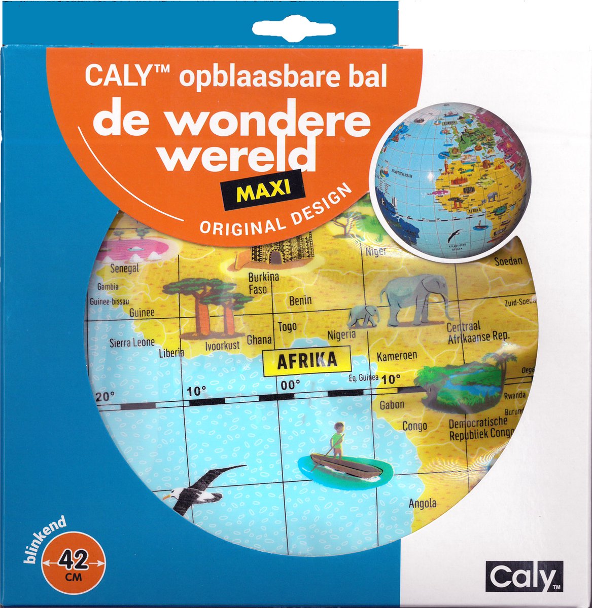 Pallone mondiale gonfiabile Caly 42 cm il meraviglioso mondo