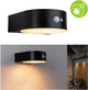 Paulmann Lampada da Parete Solare LED per Esterno Rilevatore di Movimento Eileen Insetto-friendly IP44 2200K 300LM Nero