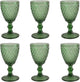 Medard de noblat - diamante - bicchiere da vino 20 cl - verde - 6 pezzi