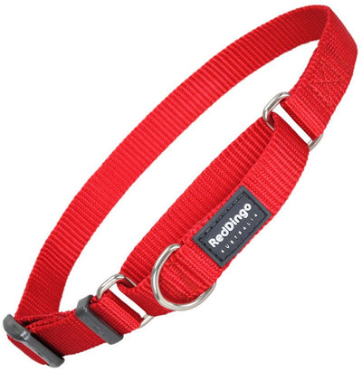 Red dingo dog collar semi choke red (26-40 cm) (1.5 x 24-36 cm)