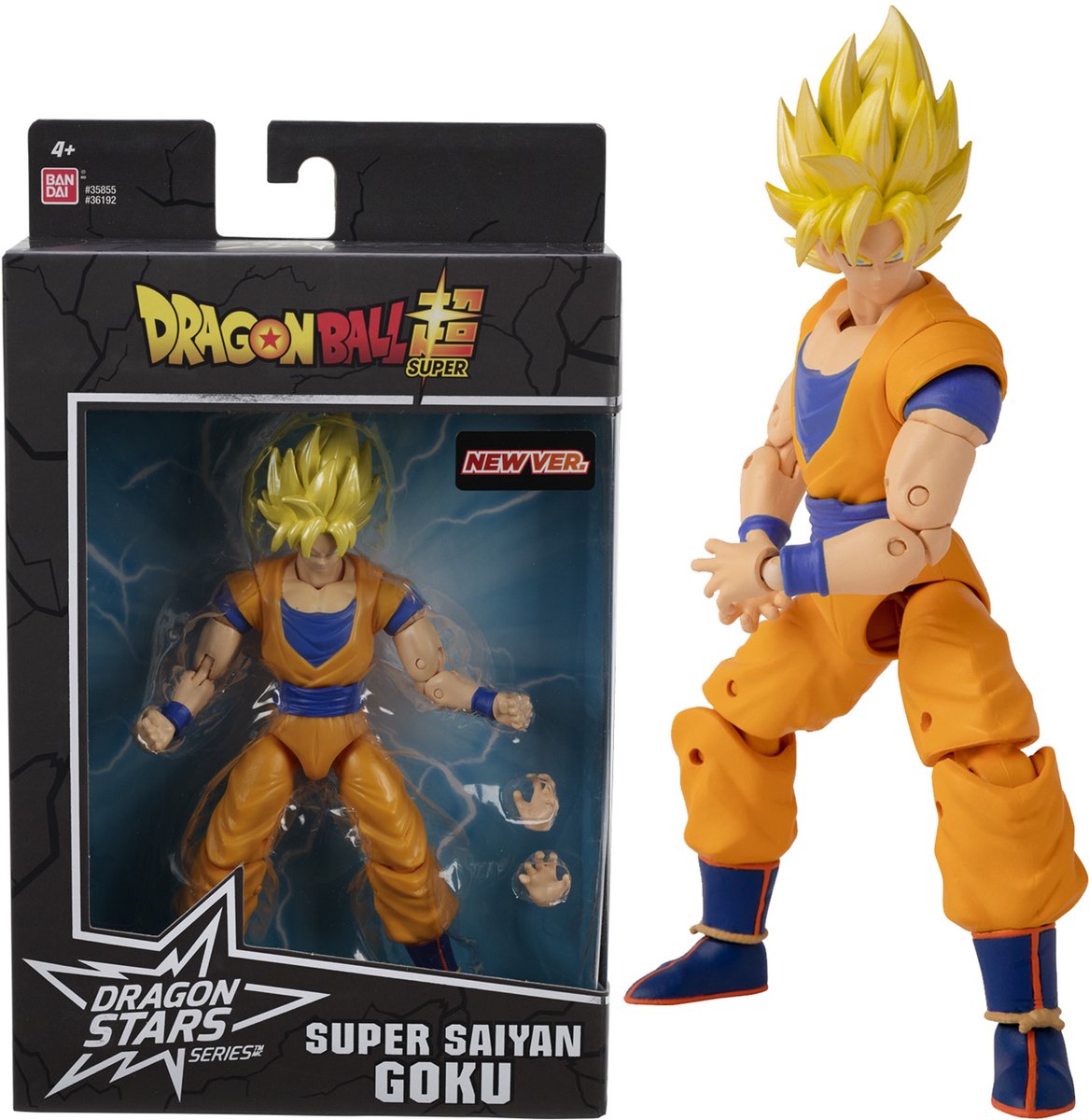 Bandai - dragon ball super - dragon stars figuur 17 cm - super saiyan goku - 36192