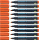 Schneider schrijfwaren schneider permanent marker - maxx 130 - ronde punt - oranje - 10 stuks - lijnbreedte 1-3 mm - s-113006-10
