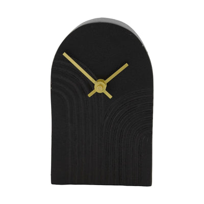 Dijk natural collections reloj aluminio negro 10x4x16,5cm