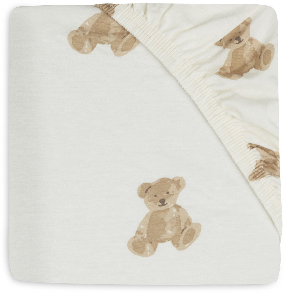 Jollein baby - sábana bajera jersey 70 75x140 150cm - cuna - algodón suave - osito