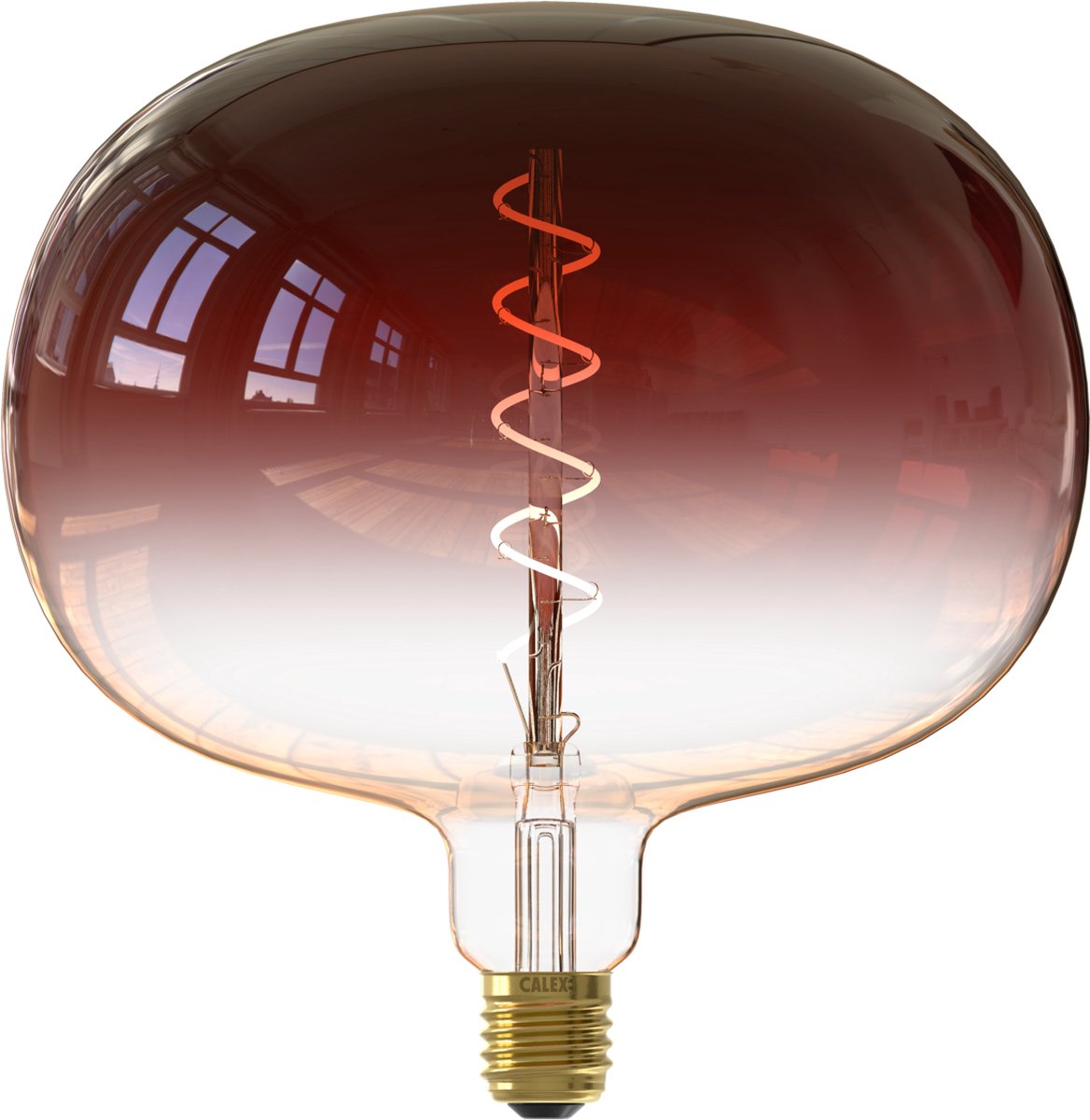 Calex boden colors marron - e27 led lamp - filament lichtbron dimbaar - 5w - warm wit licht