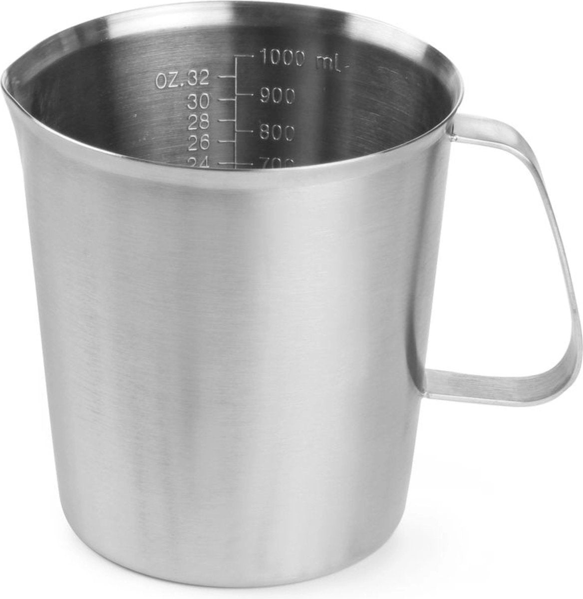 Vaso medidor Hendi de acero inoxidable - 1 litro - apto para lavavajillas - resistente y duradero