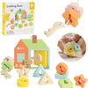 Juego de forma abierta de tragamonedas de madera de World World World, 11dlg.