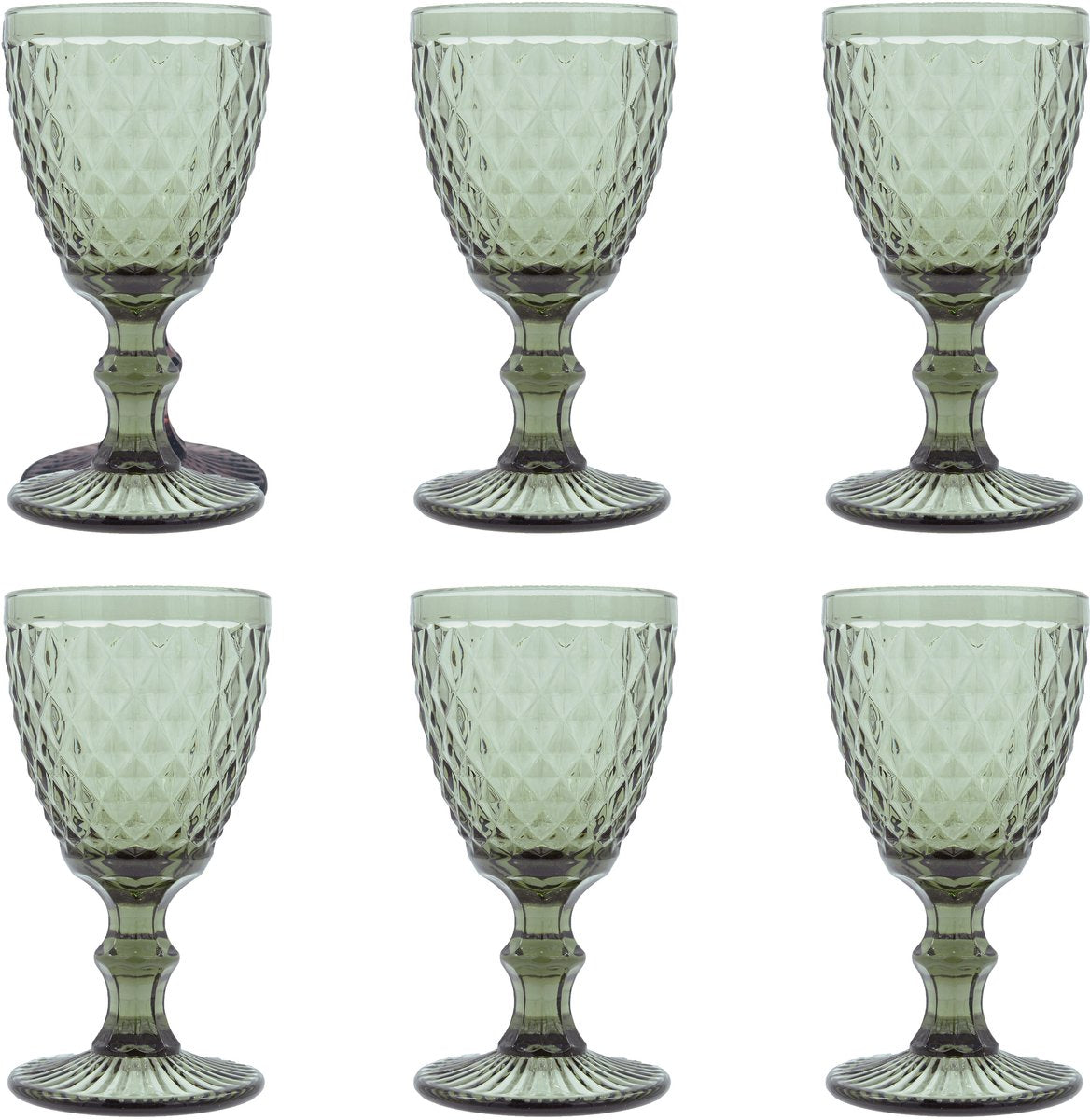 Medard de noblat - diamante - bicchiere da vino 20 cl - affumicato - 6 pezzi
